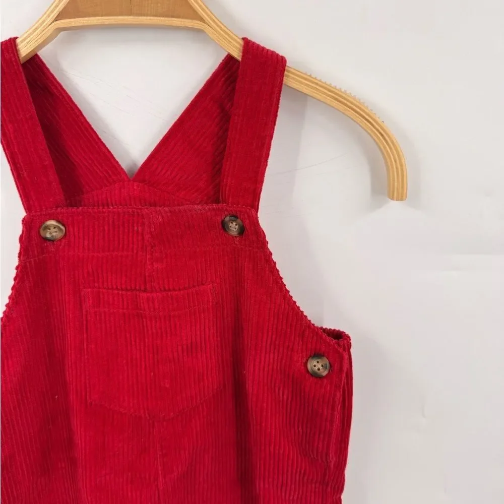 Carter’s Baby And Toddler Boy Overall Size 24 Months Red Corduroy Holiday Photo